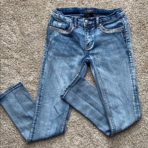 Girls Silver Jeans Size 10